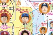 画像　侍ジャパンのメンバー相関図www