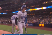 【6-5】ドジャースが大谷、ベッツのヒットからテオスカー・ヘルナンデスの満塁弾でパドレスと1点差