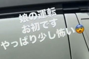 【動画】娘の初運転を見守るパパ、何故か炎上
