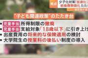 給食費無償化　政府の少子化対策「たたき台」に盛り込みへ