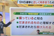 テレビ「SNSに騙されている」