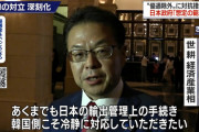 世耕経産相「韓国側こそ冷静に対応すべき」韓国さん「冷静な判断で政治と経済を泥水にぶち込んだの？」