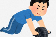 【！？】腹筋ローラーを"1年間"続けた結果ｗｗｗｗｗｗｗｗ