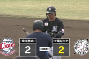 ルーキー宮崎竜成、2点タイムリー2ベース！ロッテ同点！