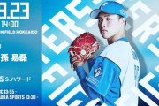 孫易磊 9月23日の楽天戦 予告先発！ 14:00～
