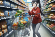 スーパーマーケットで私のムナ元をのぞき込んでくる男が！私（なにこの人）男『キョロキョロ…スっ…』私「…」 → 近くの品物を顎で指し示すと…