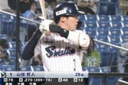 山田 .269 12本塁打48打点OPS.815 年俸5億円