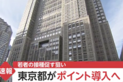 【困惑】東京都、ワクチン摂取にポイント割引を導入へ　若者の接種を促す狙い