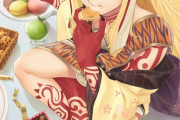 【FGO】お菓子に囲まれたイバラギンさん！！　さぁたんとお食べ。