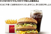 マクドナルド､｢マックフライポテト｣のMとLを一時販売休止