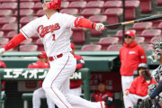 カープ鈴木誠也が松坂からOP戦2号ホームラン！2試合連続豪快弾！！