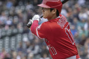 大谷翔平Wヘッダー第1試合5の0、自己最長11戦連続安打で止まる