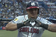 ヤクルト・オスナ　第５号同点ソロホームラン！