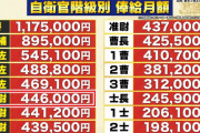 【画像】自衛隊の給料がこちらｗｗｗｗ