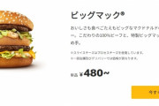 【画像あり】ワイ「ビッグマック食べよ。400円ぐらいやろな😄まあでも値上がりして420円ぐらいかな…」　→