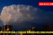 【中国】北京上空で突如、巨大雲が出現　雹が降る異常気象