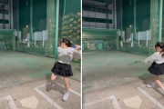 日本のアイドルのバッティング動画、海外の野球ファンの間でも話題に