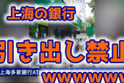 【緊急速報】上海の銀行で預金封鎖かｗ（動画あり）