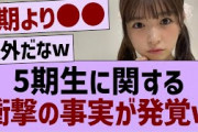 5期生に関する衝撃の事実が発覚【乃木坂工事中・乃木坂46・乃木坂配信中】