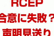 中国が主導するRCEP、合意できず！？　共同声明が見送られる？どうなるの？