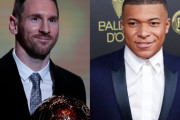 【海外サッカー】メッシ、バロンドール式典中にムバッペへ“熱視線”!?　スペイン紙「まるで後継者として…」