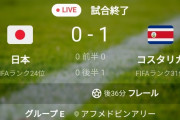 【語録実況】 W杯日本、コスタリカに0-1で敗北