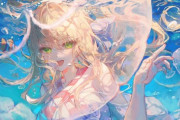 【FGO】水着のネロちゃまイラスト！！　水中のネロちゃま幻想的です！