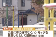 公園に遊具を設置して逮捕された男性（82）「子供達には秘密基地が必要なんや」