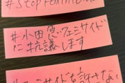 フェミニストさん「女性を殺すな！」と駅に「ポストイット貼る運動」を批判されてブチギレ