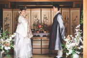 【画像】韓国の伝統的な結婚式オシャレすぎると日本人女が憧れてブームになってしまうwwwwwwwwww