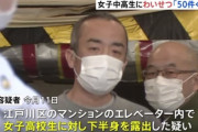 【凶悪】JCJKに50回以上下半身を露出したり胸を触った極悪なハゲ（43）を逮捕