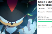ソニック×シャドウ、メタスコア80