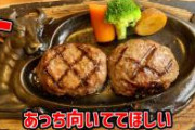 さわやかのハンバーグ好きなのですが、鉄板に彫られた牛はあっち向いててほしいのよ……