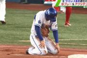 DeNA佐野恵太、左肩関節脱臼…