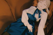 【FGO】ソファーで熟睡してるセイバー！！　セイバーの寝顔可愛いです！！