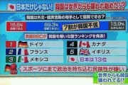 韓国人「日本のテレビで実際に放送された“韓国が嫌いな国”ランキングをご覧ください‥」堂々の嫌韓国1位はあの国‥　韓国の反応