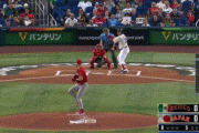 【WBC準決勝侍ジャパン対メキシコ】吉田ヒット→村上三振→岡本併殺の流れ