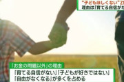10代～30代「自由なくなるの嫌！責任持つの嫌！ワイの人生はワイの物！だから結婚しない！子供作らない！」←これ