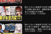 【にじさんじ麻雀杯2026】愛弟子のおかげで今大会の司の切り抜きずっとウキウキやな