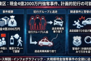 【現金4.2億円】中国人を含む5人「金を運ぶ仕事していて、日本円を両替所に持ち込む時に襲われた」約100m離れた路上でもひき逃げも発生