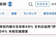 岸田内閣支持率…49%甘利幹事長評価せず…54%政権交代に現実味へ #号外 |  多分質問文は  |  平成以降の総理大臣就任時の支持率(毎日新聞)