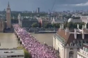 【動画】イギリスの反移民デモ、世界最大規模に