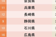 都道府県魅力度ランキング2025　「埼玉県」が初の最下位になってしまう…「奈良県」は順位が大きく上昇 [10/6]