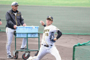 阪神ドラ１西純矢が初の打撃投手　２位井上広大らに投球