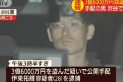 【悲報】3億円持ち逃げ男、所持金100万円しかなかった