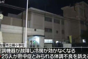名古屋の小学校で空調機器が故障　児童25人が体調不良に