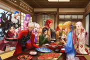 【FGO】お正月を楽しむサーヴァントたち！！　餅食べてるセイバーいいね！！