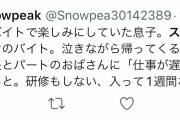 【画像】まんさん「息子が毎日バイト先から泣きながら帰ってくる。酷すぎる！」