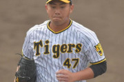 【野球】体調不良を訴えていた阪神の桐敷が甲子園室内での練習に参加し、ブルペン投球