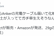 AmazonでAnkerの充電ケーブルを買ったところ中から土が出てきた→最近よくあるケースだった